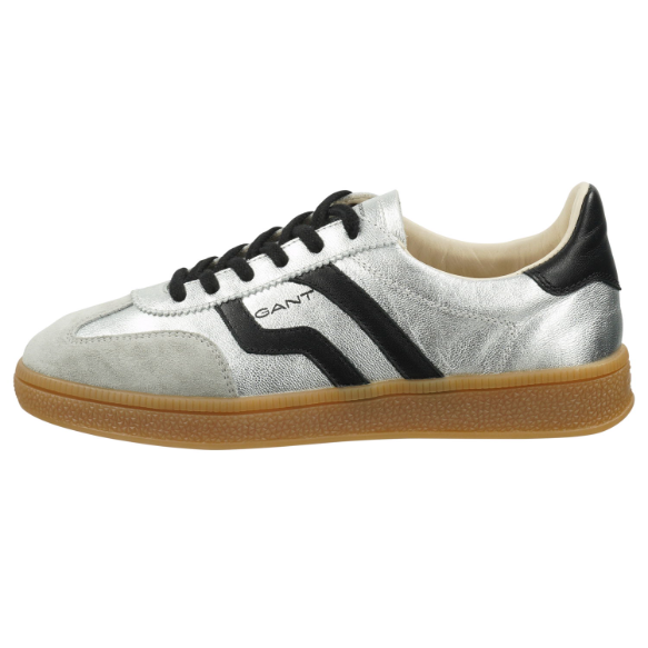 Gant Cuzima Damen Sneaker aus Metallic-Leder in silver / black Gant Cuzima Damen Sneaker aus Metallic-Leder in silver / black