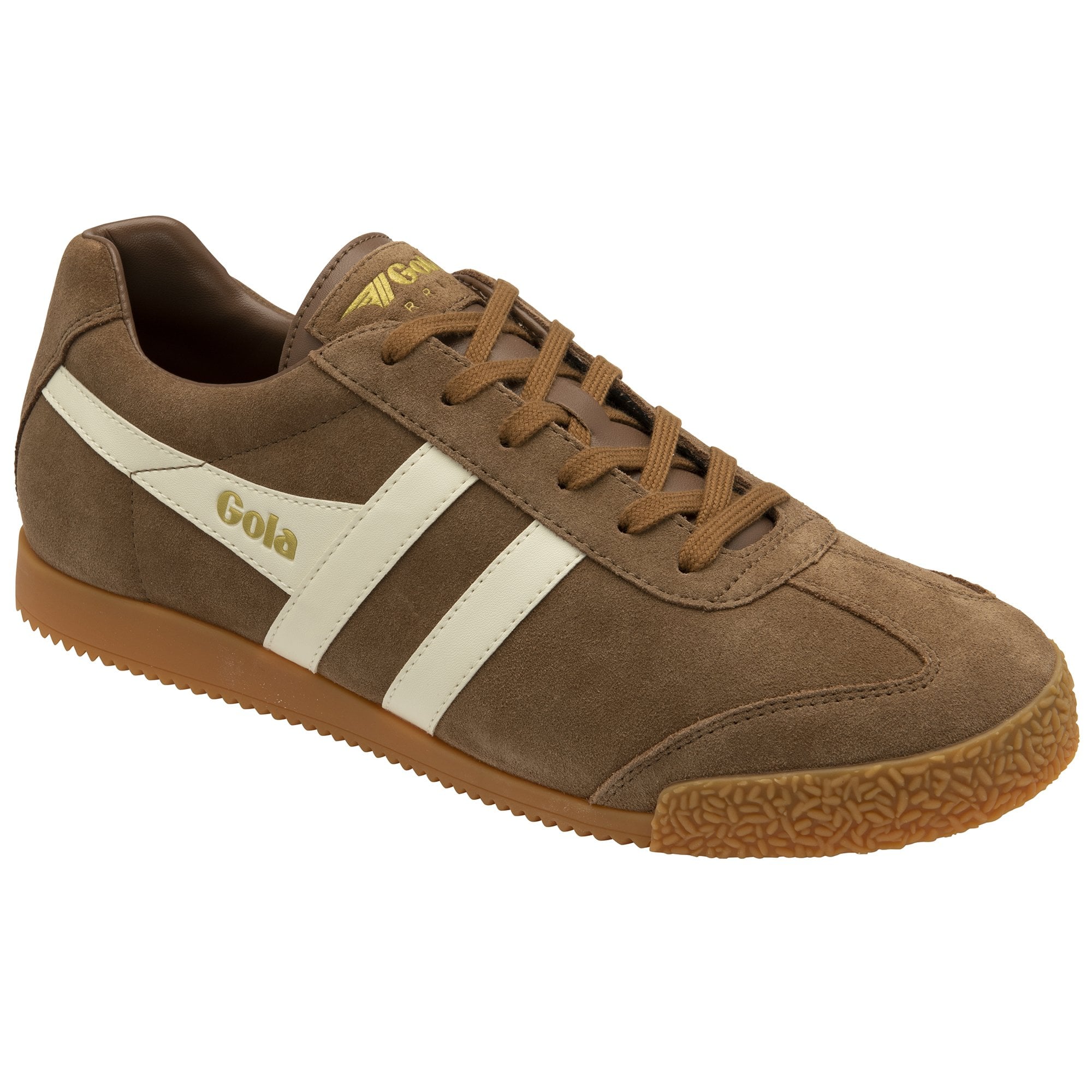 Gola Classics Sneaker Men's Harrier Suede Trainers Tobacco/Off White Gola Classics Sneaker Men's Harrier Suede Trainers Tobacco/Off White