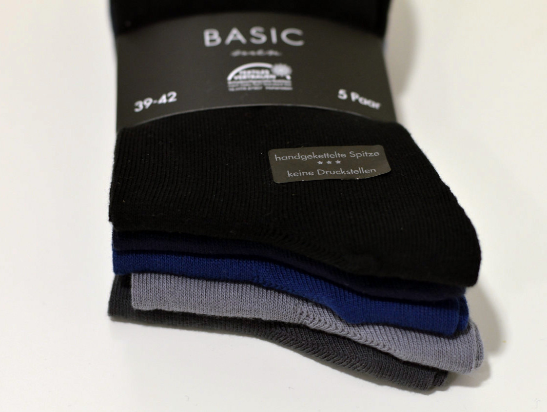 5er Pack  Socken von Star-Socks Basic Men Mehrfarbig 100% Baumwolle