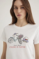   Mavi T-SHIRT | T-Shirt mit Bike Print M161398-70057 in weiß