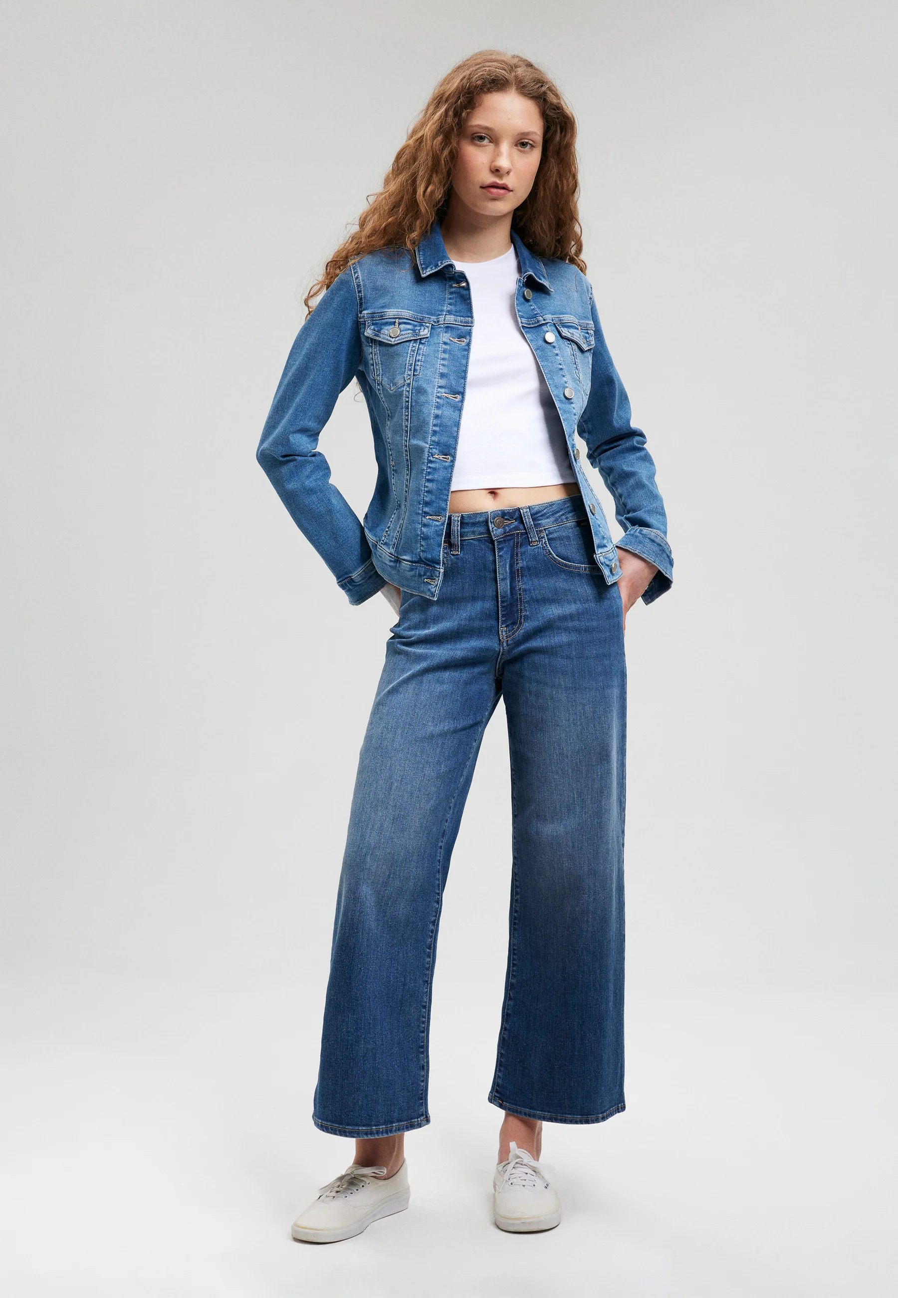 Mavi Jeansjacke DAISY | Basic Denim Jacke 11136-86781 mid brushed sporty Mavi Jeansjacke DAISY | Basic Denim Jacke 11136-86781 mid brushed sporty