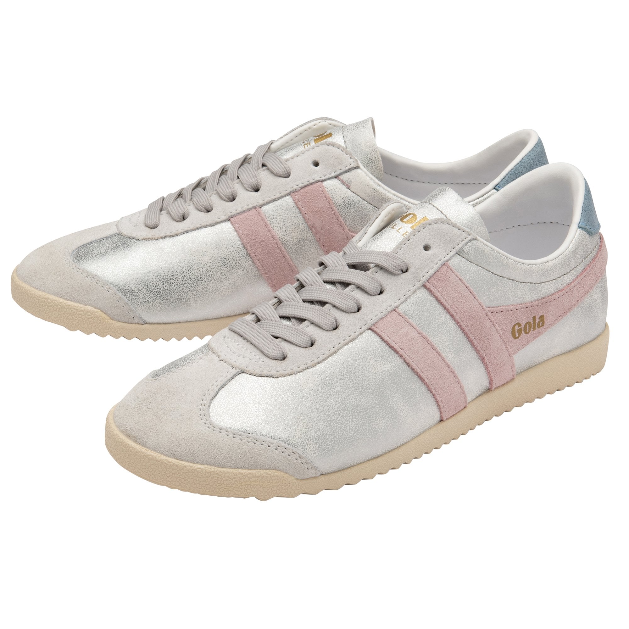  Gola Classics Women's Bullet Blaze Trainers White/Chalk Pink/Iceberg