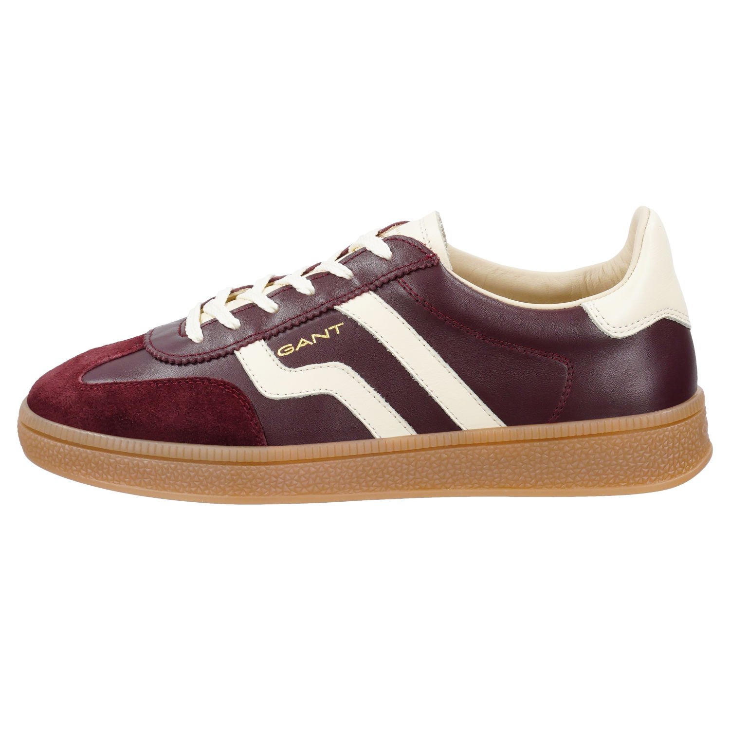 Gant Cuzima Sneaker aus Glatt- und Veloursleder in port wine rot