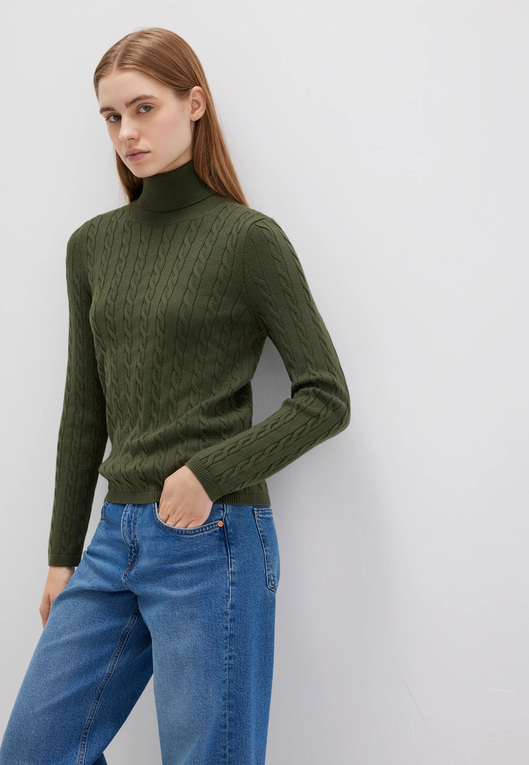 Mavi HIGH NECK SWEATER | Rollkragen Pullover in grün Mavi HIGH NECK SWEATER | Rollkragen Pullover in grün
