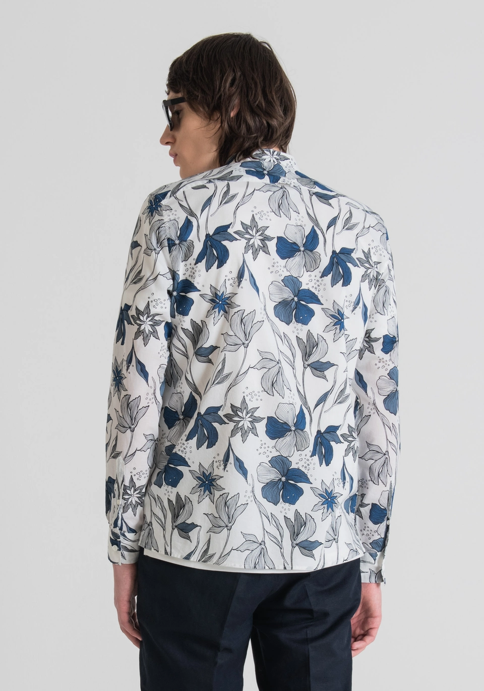 Antony Morato HEMD STRAIGHT FIT „MADRID“ AUS REINER BAUMWOLLE MIT BLUMEN-PRINT