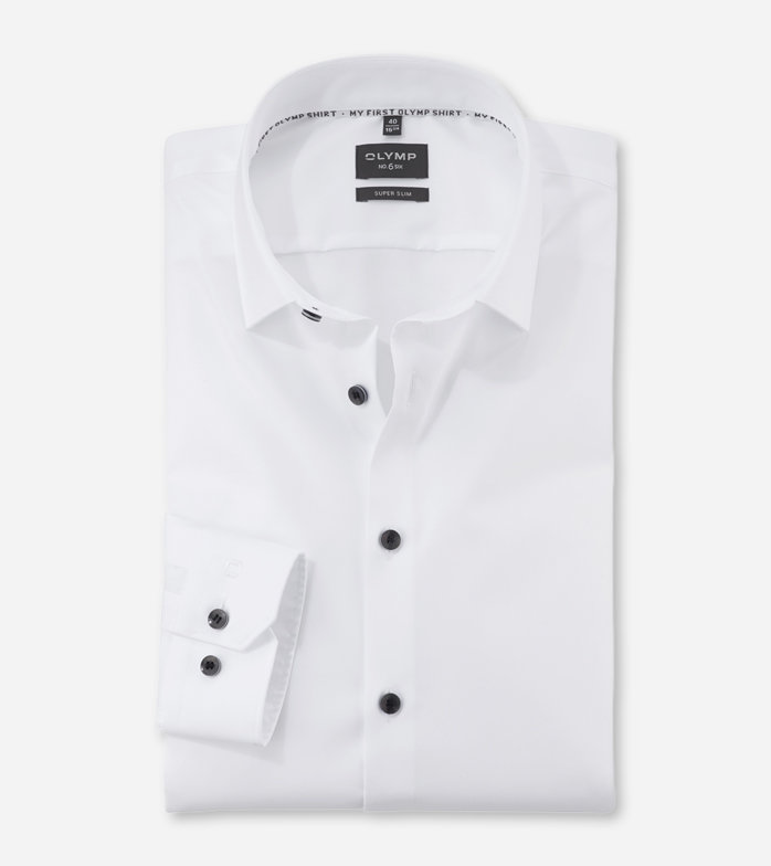 Olymp No. Six Businesshemd, super slim, New York Kent, Weiß