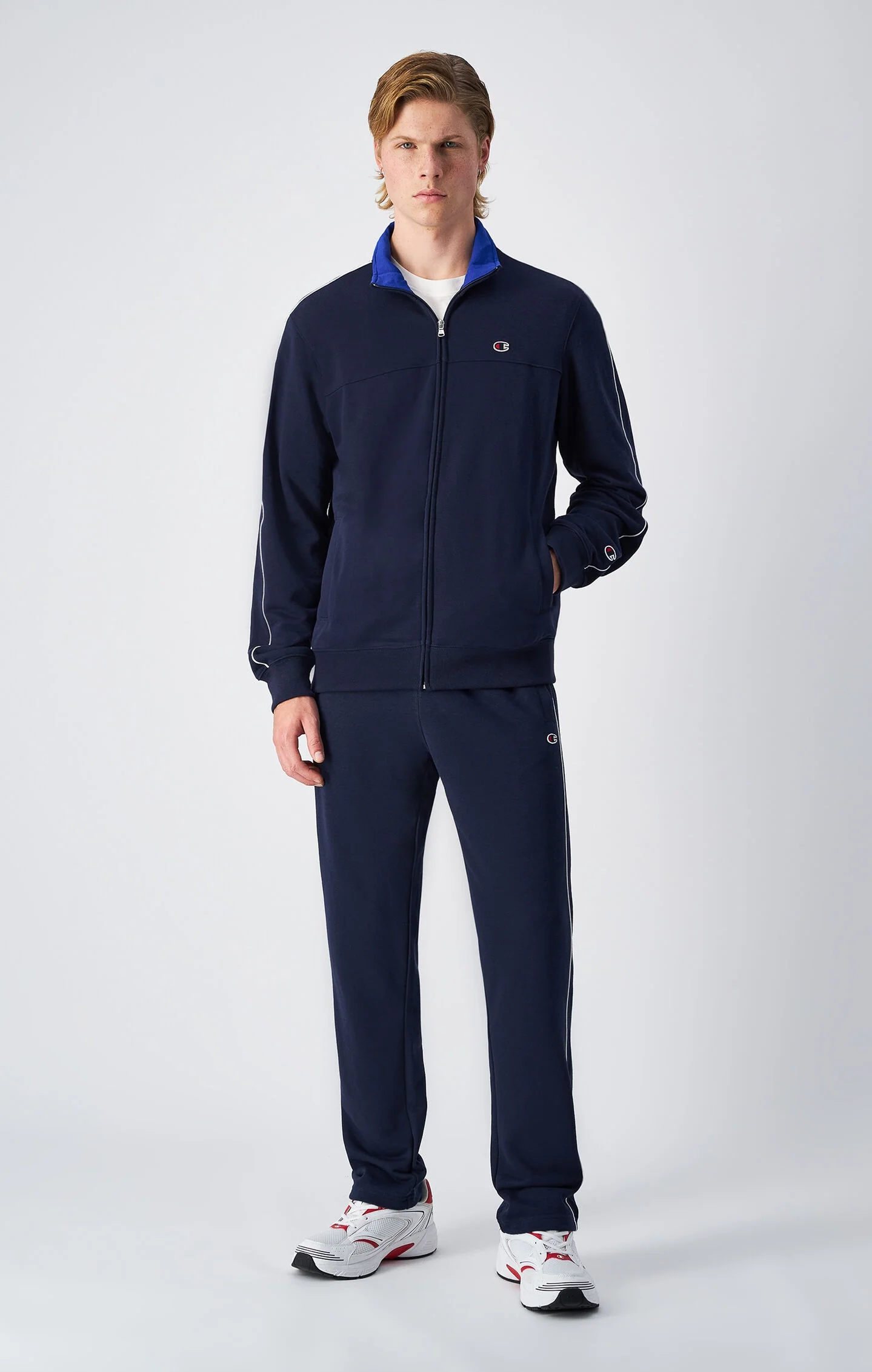 Champion Jogginganzug für Herren mit geradem Bein in Marineblau