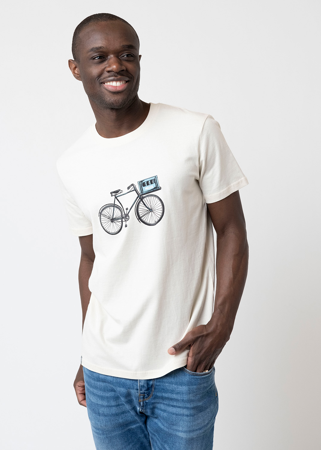 Bavarian Caps T-Shirt "Expresslieferdienst Helles" - naturcreme Bavarian Caps T-Shirt "Expresslieferdienst Helles" - naturcreme