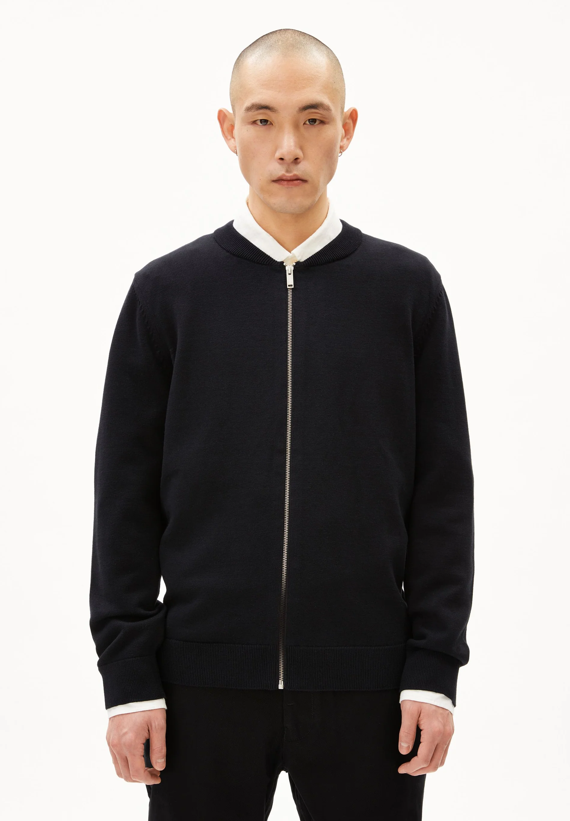Armedagels AGAAMON STRICKJACKE aus 100% Bio-Baumwolle in black