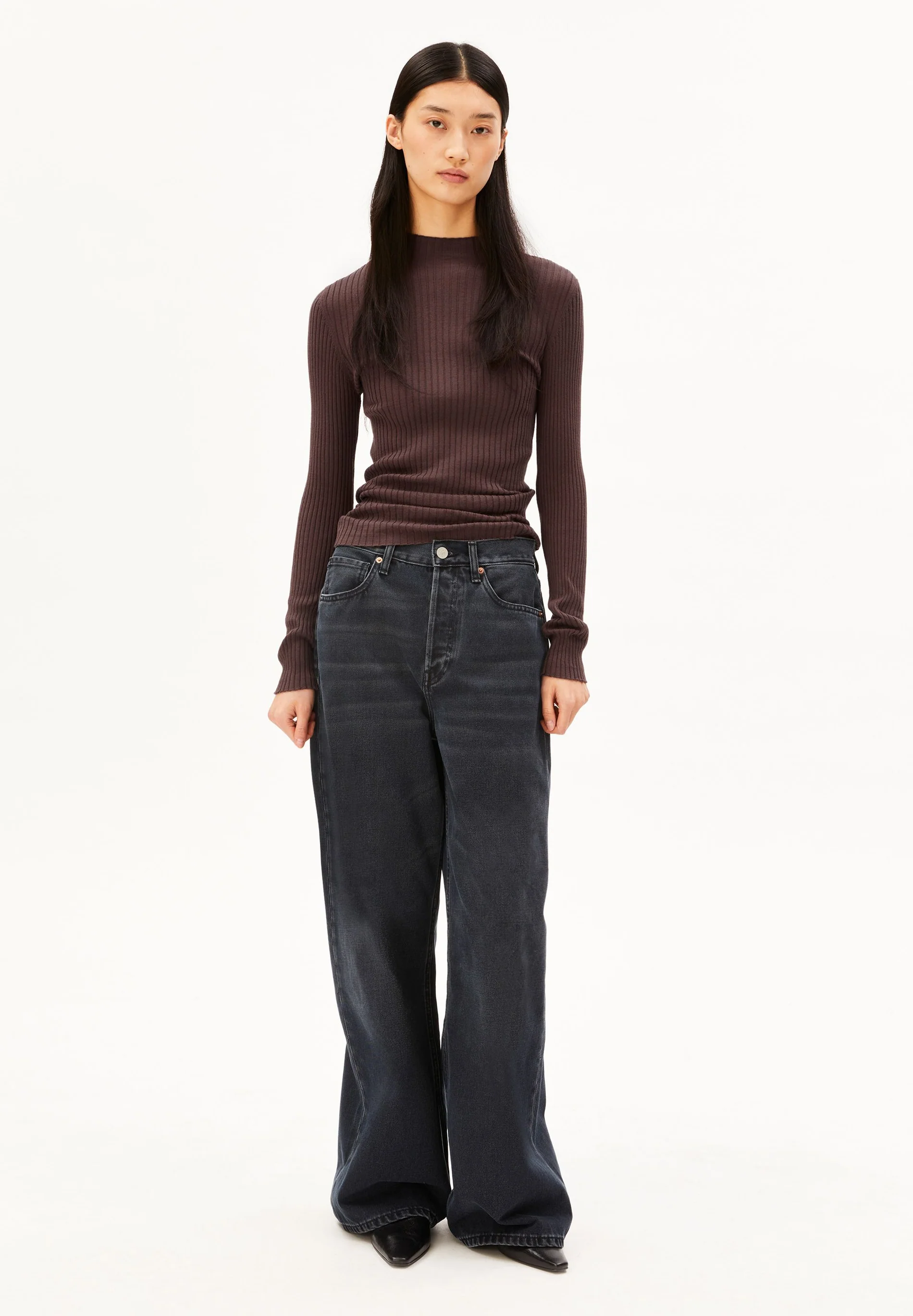 Armedangels ALAANIA Pullover aus 100% Bio-Baumwolle in claystone