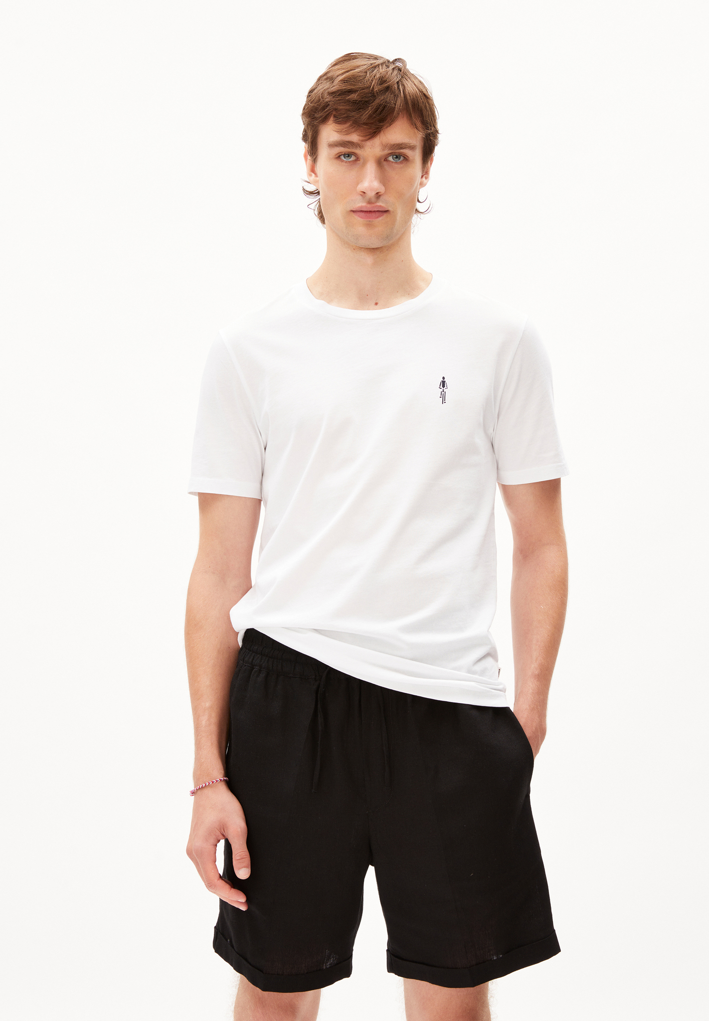 Armedangels JAAMES CYCLAA T-Shirt Regular Fit aus Bio-Baumwolle in weiß Armedangels JAAMES CYCLAA T-Shirt Regular Fit aus Bio-Baumwolle in weiß