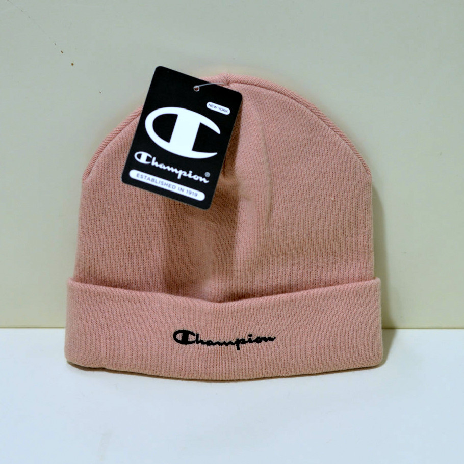 Champion Beanie Mütze Strickmütze Unisex Hat in rosa