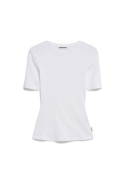 Armedangels  MAAIA VIOLAA  Ripp-T-Shirt Slim Fit aus Bio-Baumwoll Mix in weiß 