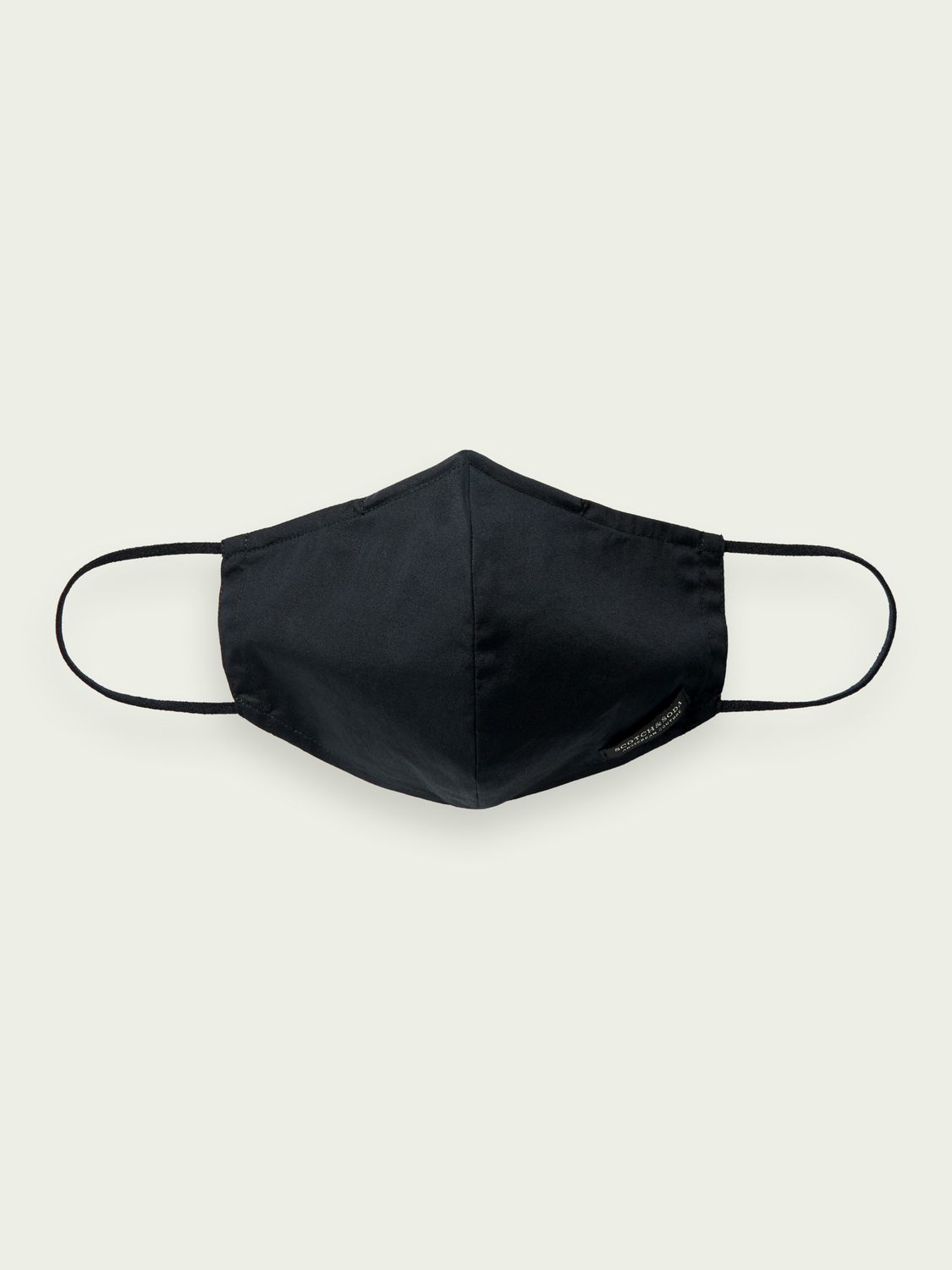 Scotch&Soda  Wiederverwendbarer Mundschutz für Herren Maske in schwarz mit Logo und Beutel