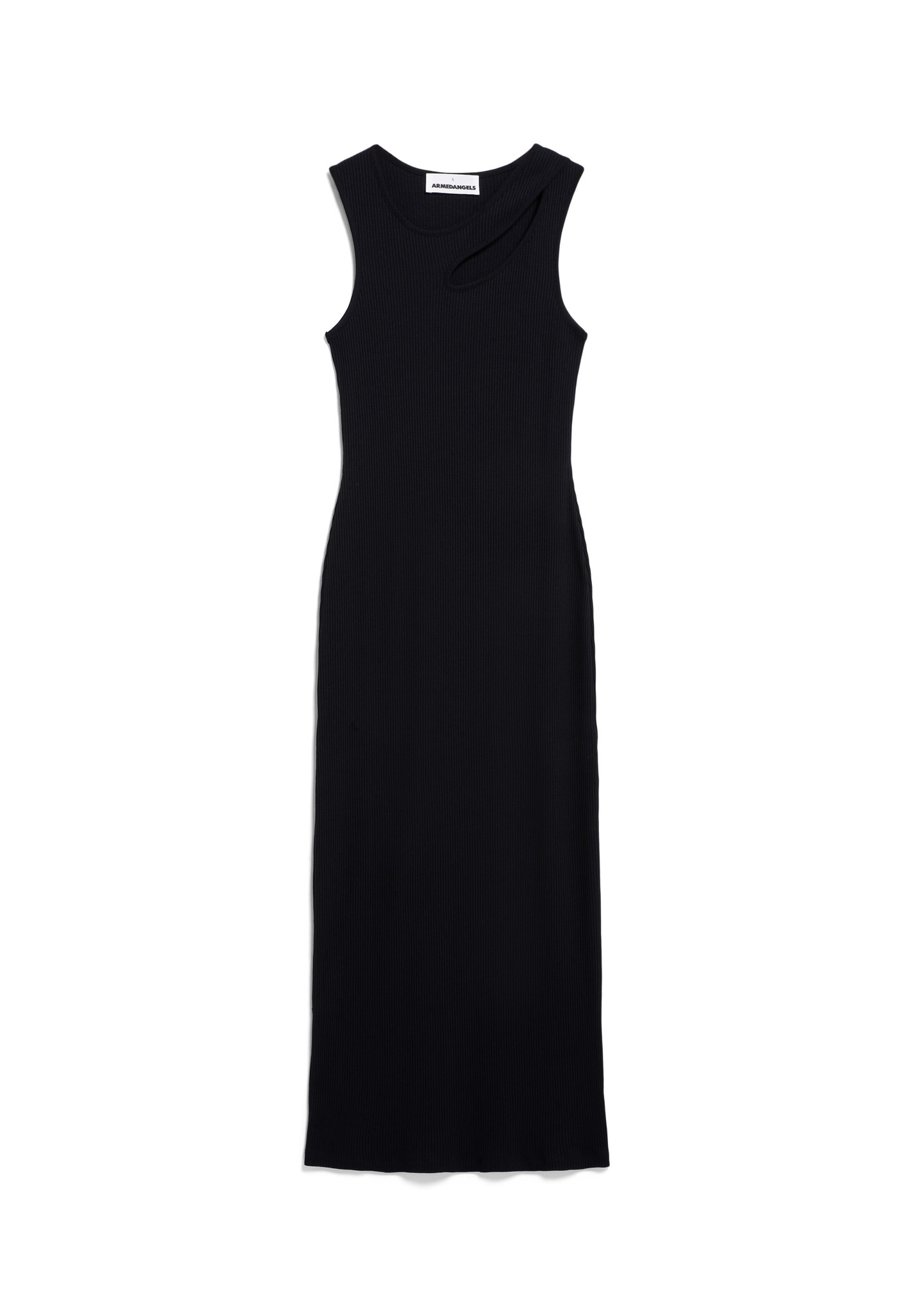 Armedangels ESILAA Ripp-Jerseykleid Slim Fit aus Bio-Baumwoll Mix in schwarz Armedangels ESILAA Ripp-Jerseykleid Slim Fit aus Bio-Baumwoll Mix in schwarz