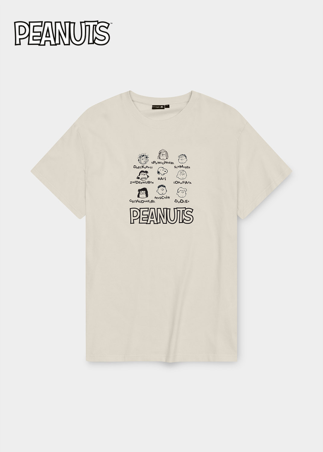 Bavarian Caps T-Shirt "Peanuts  Grantlers" - altweiß