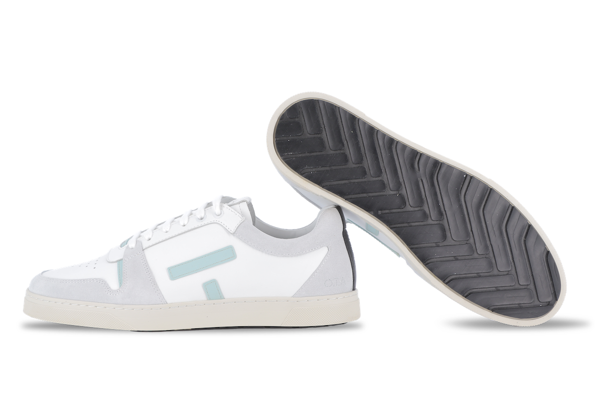 O.T.A Paris On The Asphalt Leder Sneaker Sansaho in weiss / menthol O.T.A Paris On The Asphalt Leder Sneaker Sansaho in weiss / menthol
