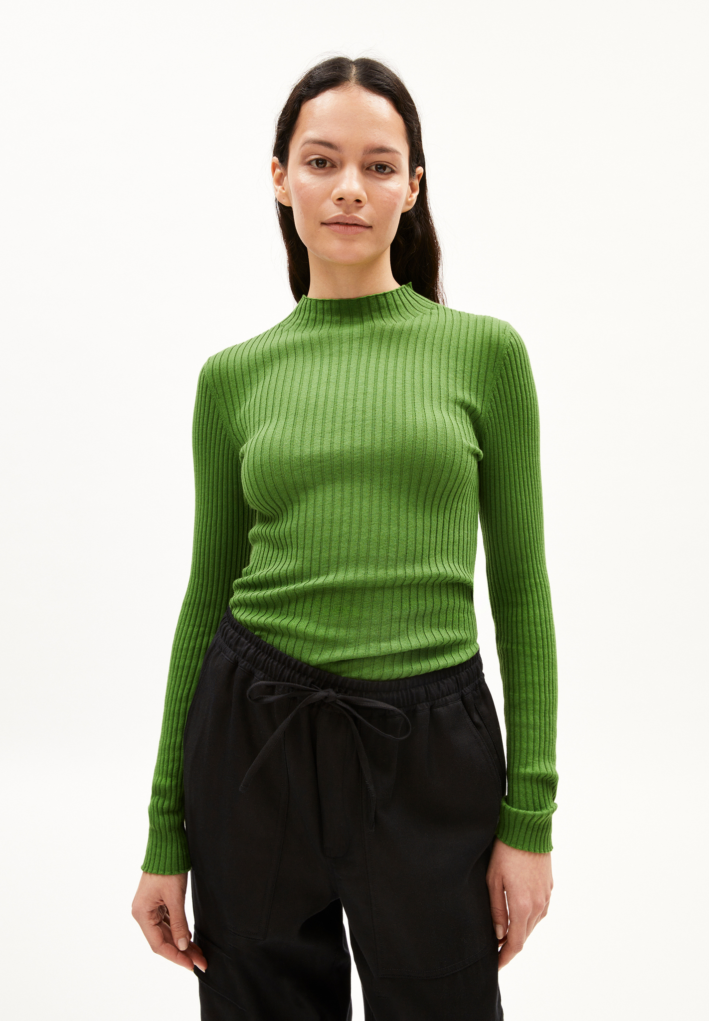 Armedangels  ALAANIA Pullover Slim Fit aus Bio-Baumwolle in ivy green