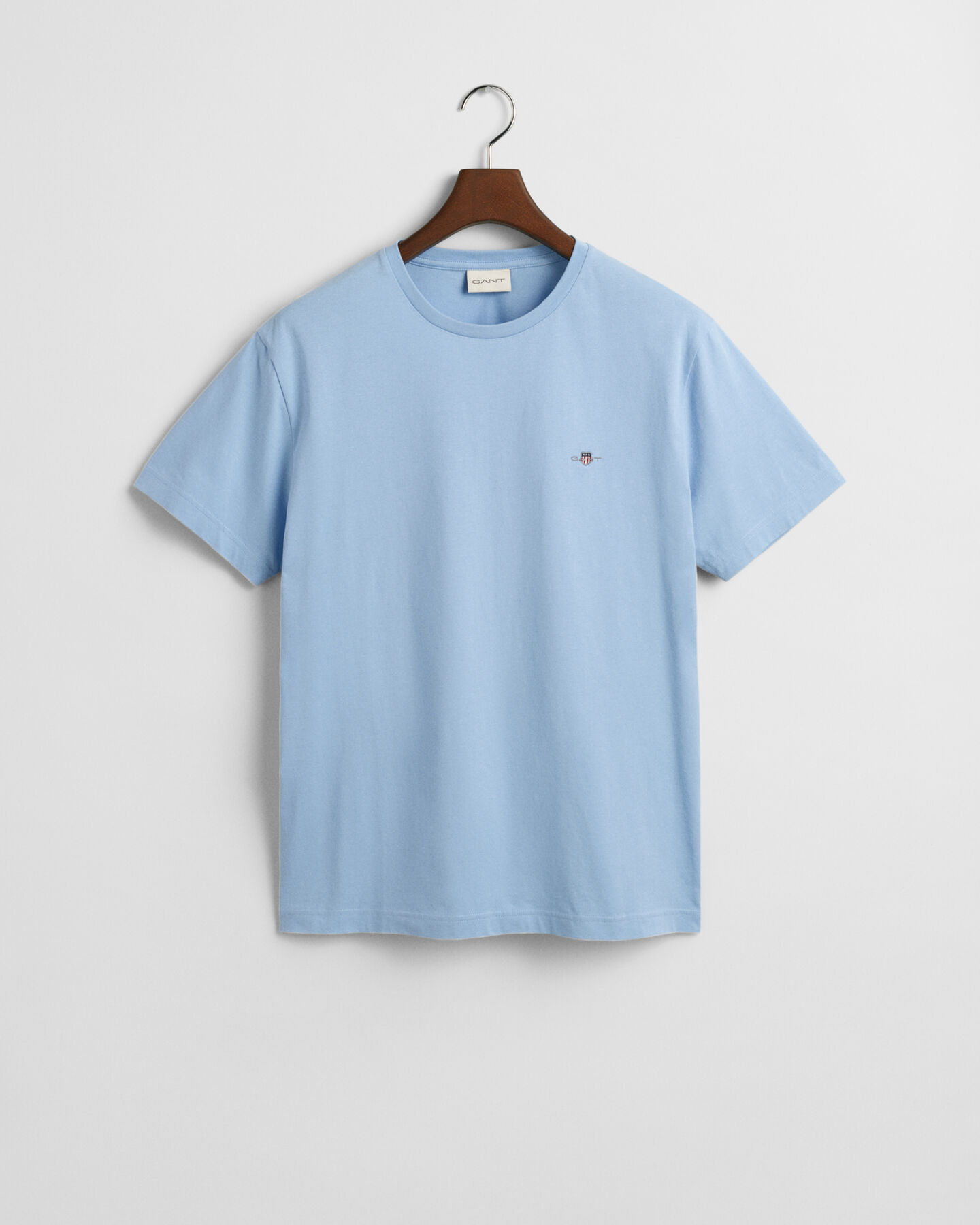 Gant Regular Fit Shield T-Shirt aus Baumwolle in Capri Blue