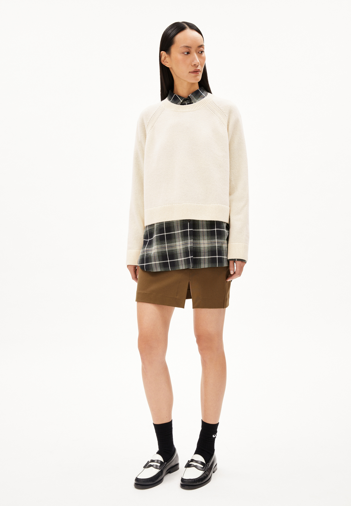 Armedangels DILIRIAA REGLANA Pullover Loose Fit aus Bio-Woll Mix in oatmilk Armedangels DILIRIAA REGLANA Pullover Loose Fit aus Bio-Woll Mix in oatmilk