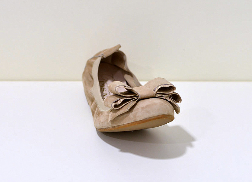 Gianluca Pisati Ballerinas aus Wildleder mit flexiberl Sohle in rose