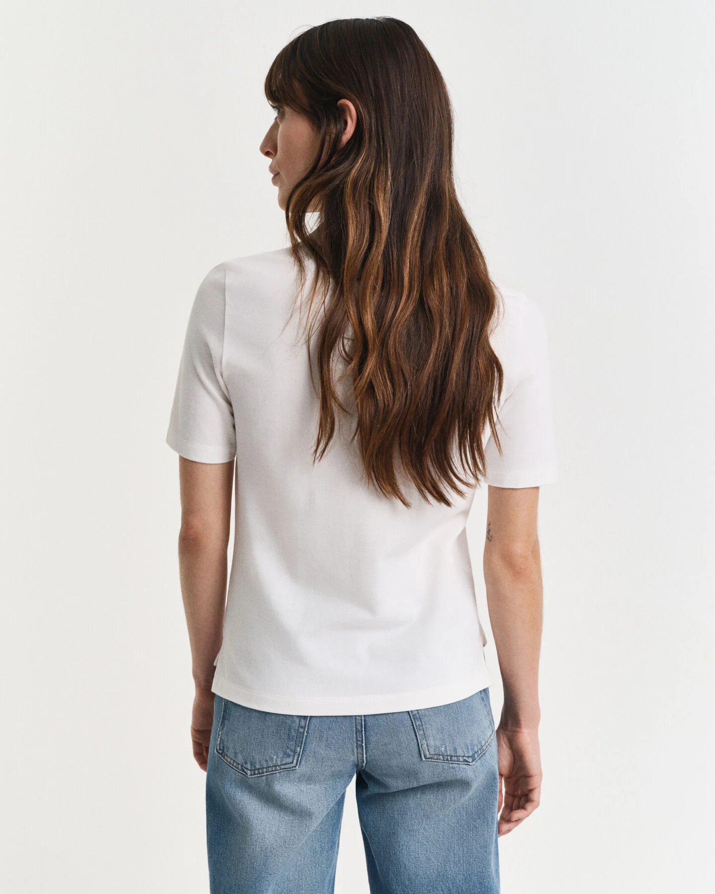 Gant Damen Polo & Heavy Rugger Shield Piqué Poloshirt in Eggshell Gant Damen Polo & Heavy Rugger Shield Piqué Poloshirt in Eggshell