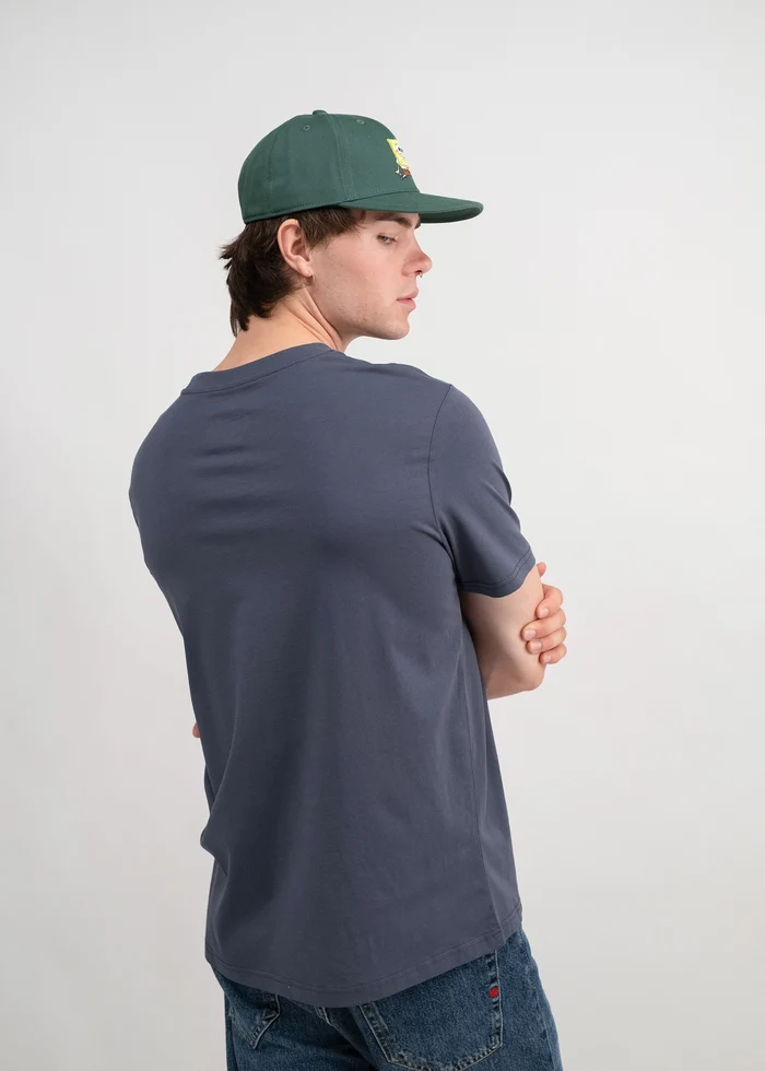 Bavarian Caps T-Shirt "SpongeBob läuft" - schiefergrau