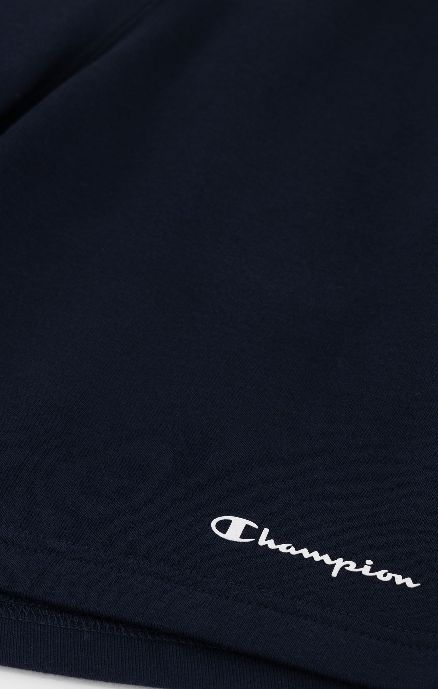 Champion Shorts aus Powerblend French Terry mit Logo-Schriftzug in schwarz Champion Shorts aus Powerblend French Terry mit Logo-Schriftzug in schwarz