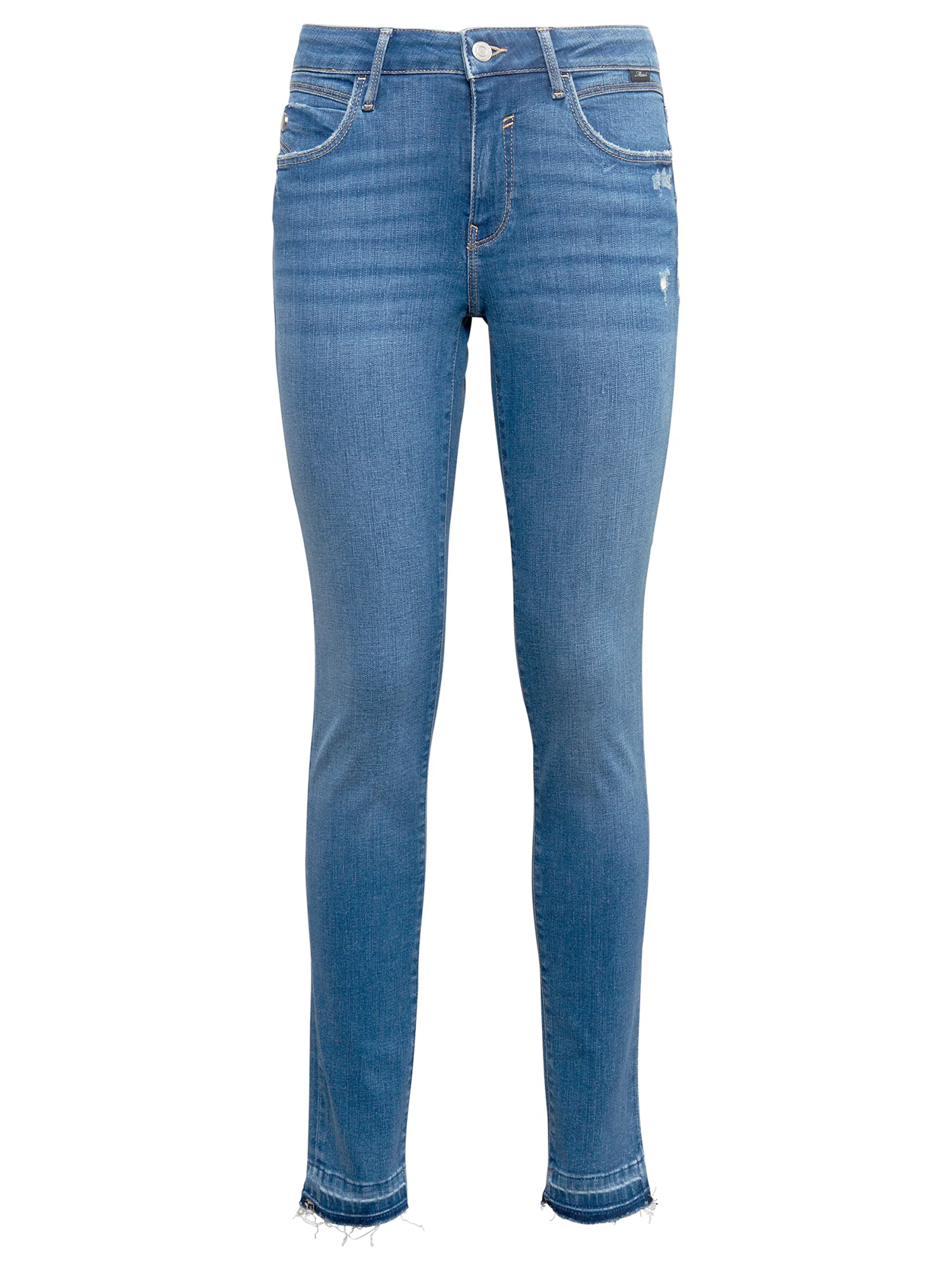 Mavi ADRIANA | Mid Rise, Super Skinny Jeans in Mid Distressed Glam 