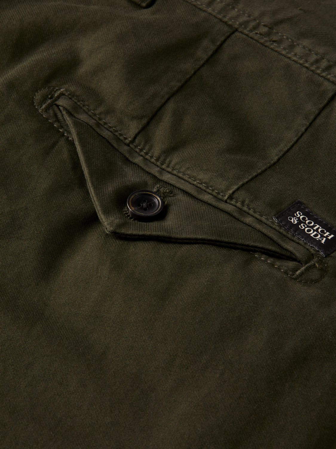 Scotch&Soda ChinoMott super-slim fit aus organic cotton in Military