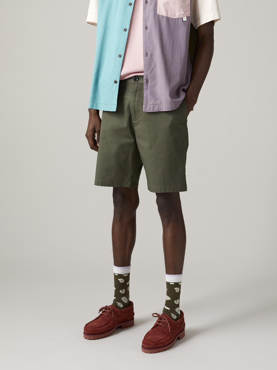 Scotch&Soda kurze Hose Stuart – Shorts aus Pima-Baumwolle olive