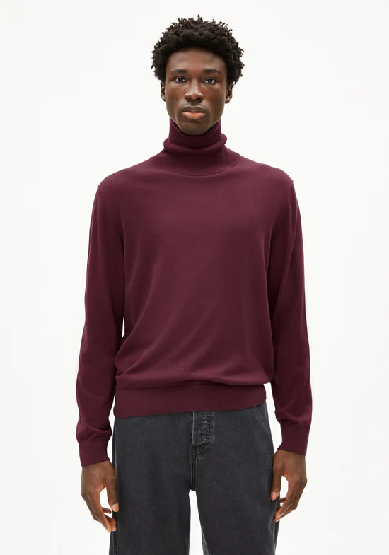 Armedangels GAARDO Pullover aus Bio-Baumwolle in dark cranberry
