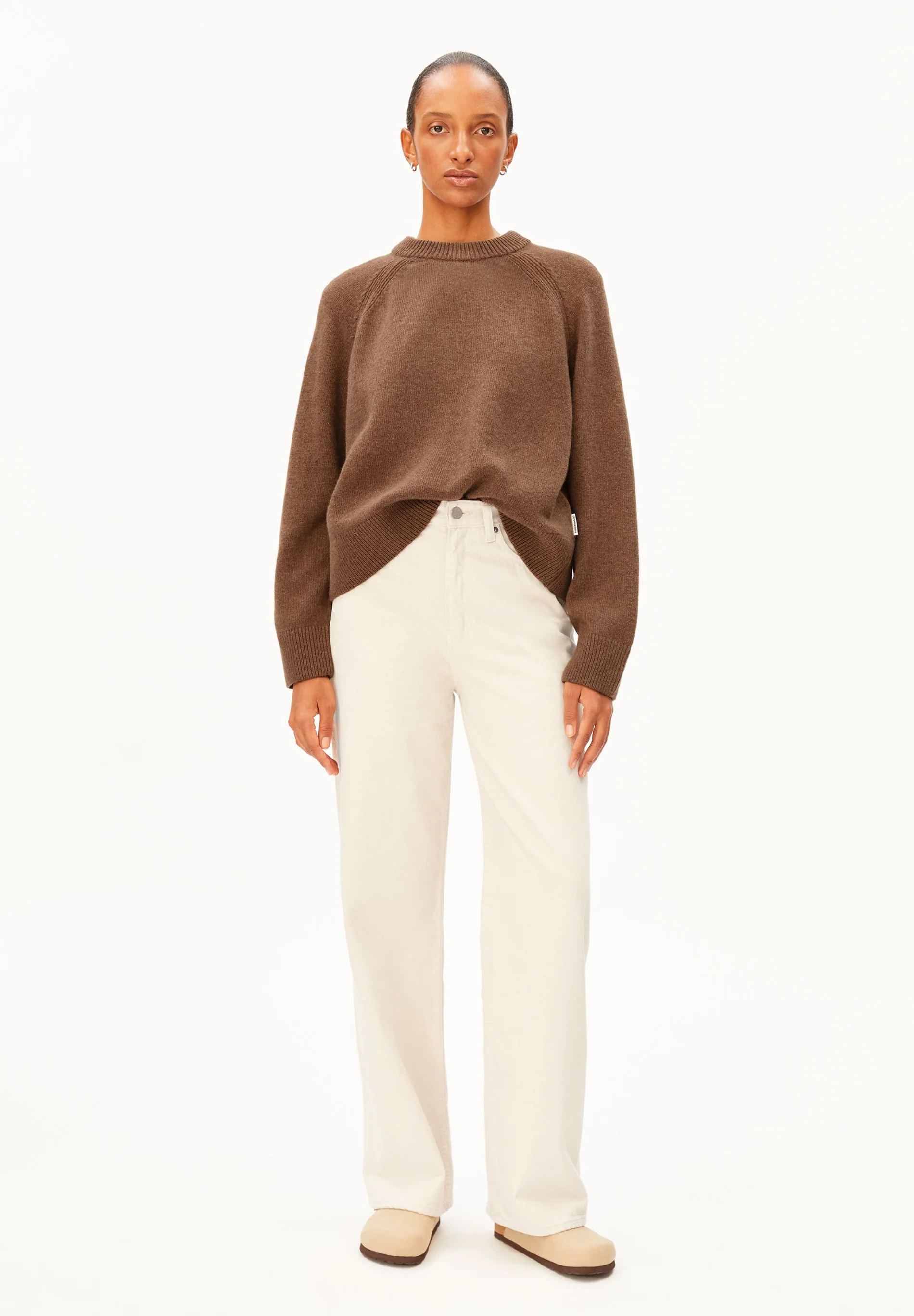 Armedangels WOLL-STRICKPULLOVER  Bio-Woll Mix (recycelt) / Pullover in claystone melange