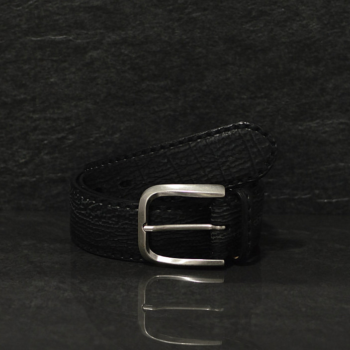 Fausto Colato Haileder Gürtel Shark Belt Breite 4,0cm in schwarz/grau