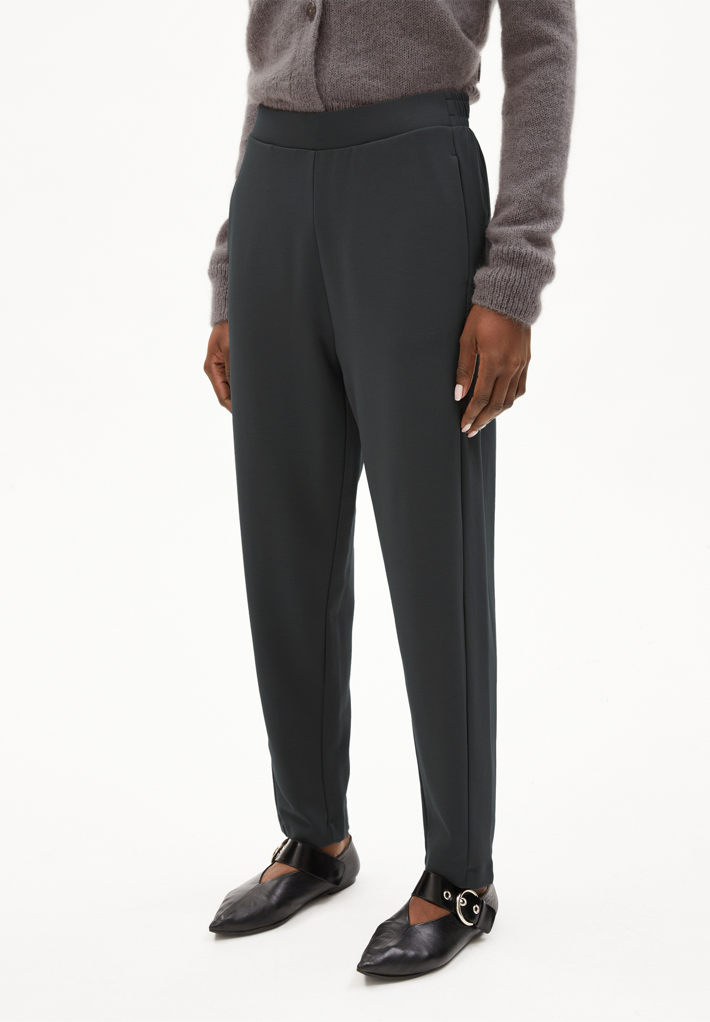 Armedangels MAGDAALENA JERSEY PANT Jerseyhose aus LENZING™ ECOVERO™ Viskose Mix in steel Armedangels MAGDAALENA JERSEY PANT Jerseyhose aus LENZING™ ECOVERO™ Viskose Mix in steel