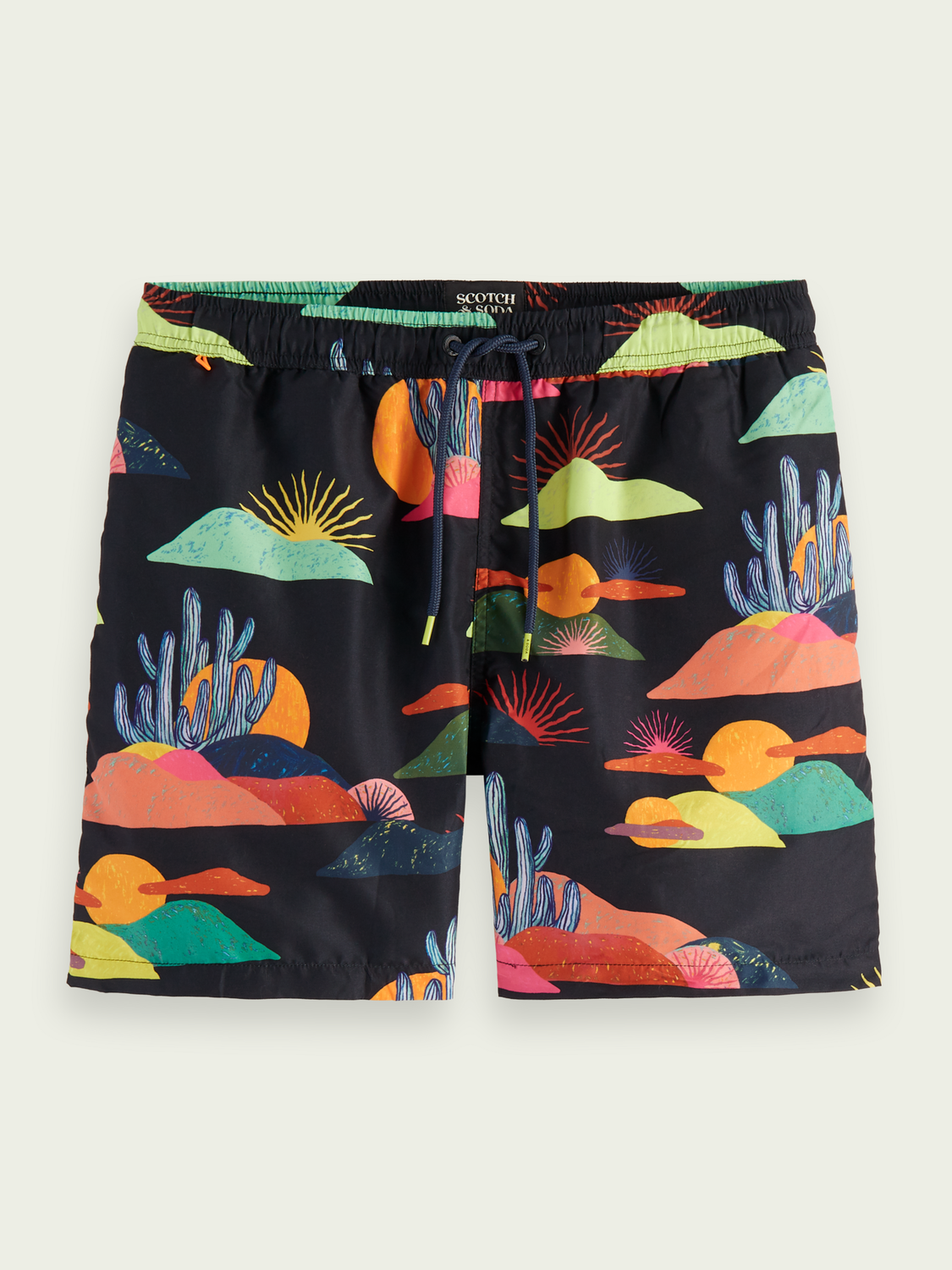 Scotch&Soda Abel Macias Badeshorts mit Print in schwarz Scotch&Soda Abel Macias Badeshorts mit Print in schwarz