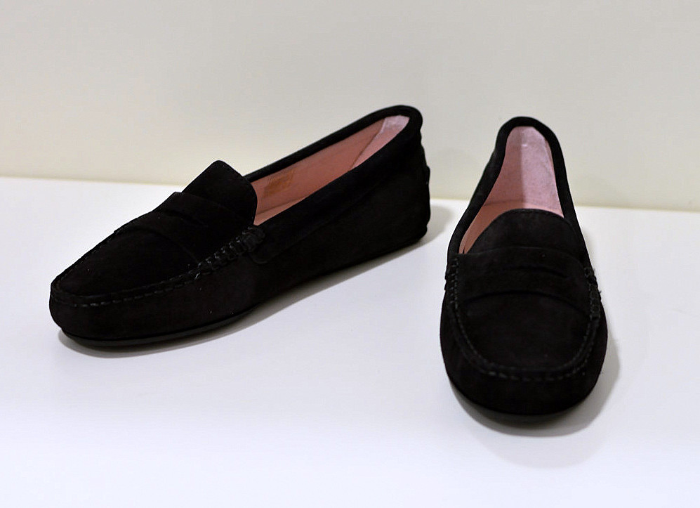 Pretty Ballerinas Josephine Loafer schwarz aus Verloursleder