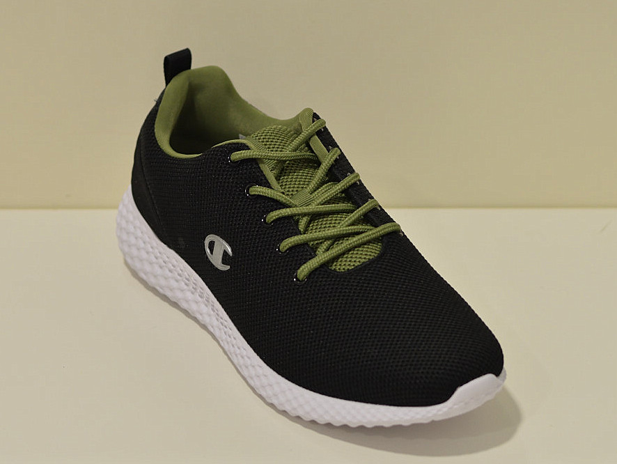 Champion Herren Sneakers Sprint super leichter Feizeitschuh in schwarz / grün 