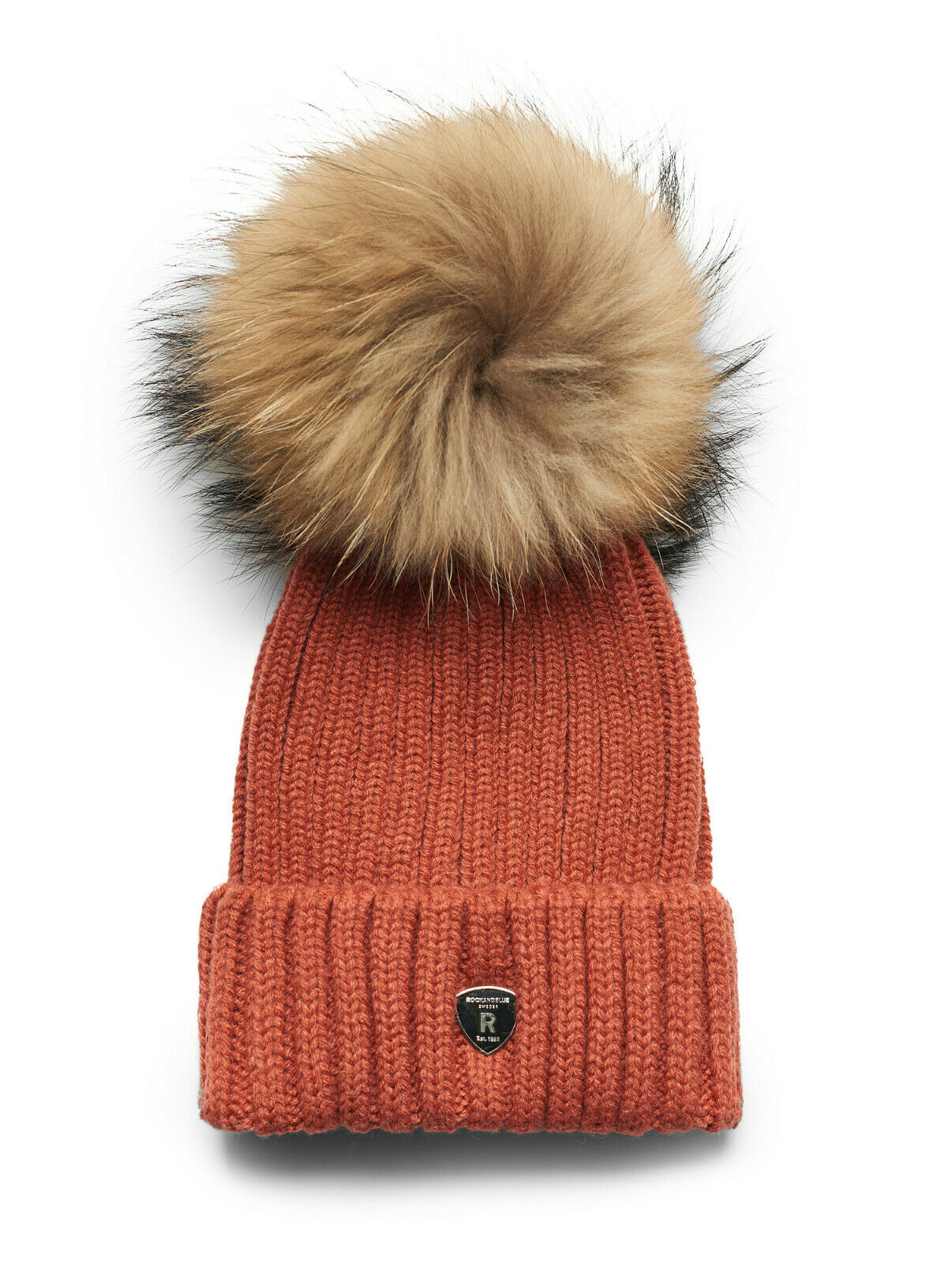 RockandBlue Damen Mütze mit großem Pelz Bommel / Hat Pom Pom Beam / Zora