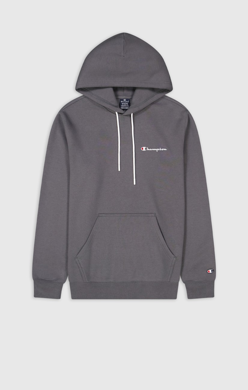 Champion Fleece-Kapuzenpullover mit Stickerei in grau