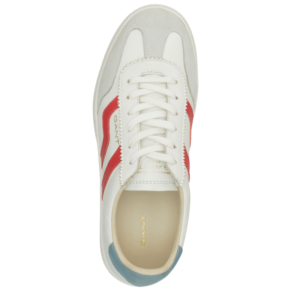 Gant Leder Sneaker Cuzima in white / red 28533549 Gant Leder Sneaker Cuzima in white / red 28533549