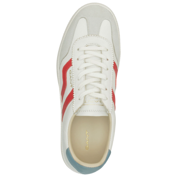 Gant Leder Sneaker Cuzima in white / red 28533549