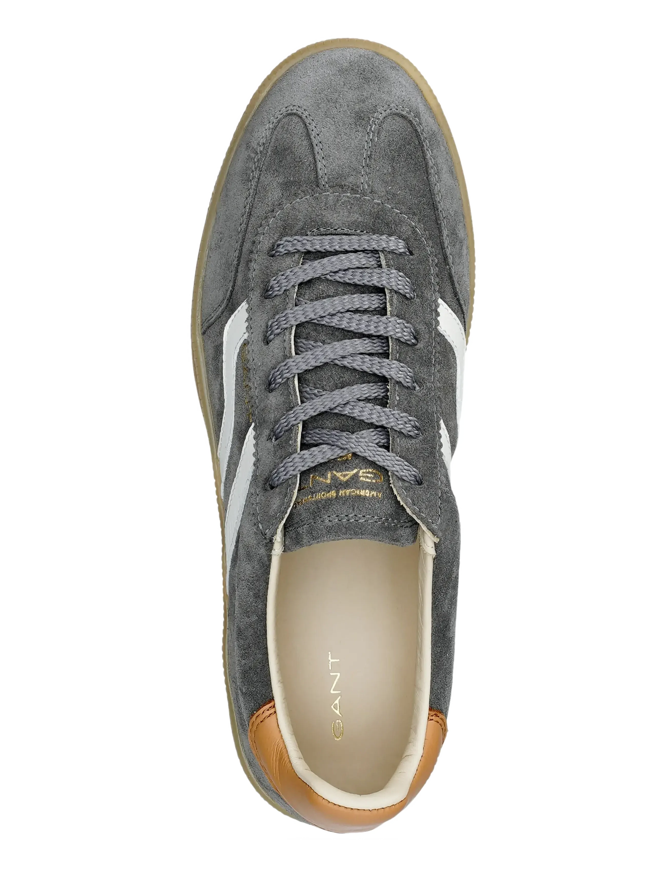 GANT Cuzima Damen Sneaker aus Veloursleder in granite gray