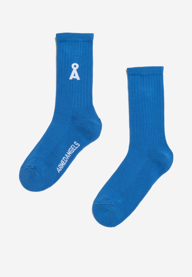 Armedangels SAAMUS BOLD Socken Regular Fit aus Bio-Baumwoll Mix in warm blue