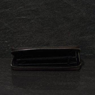 Ralph Gladen Pythonleder Zippwallet Schlangenleder Portemonnaie in beige / braun