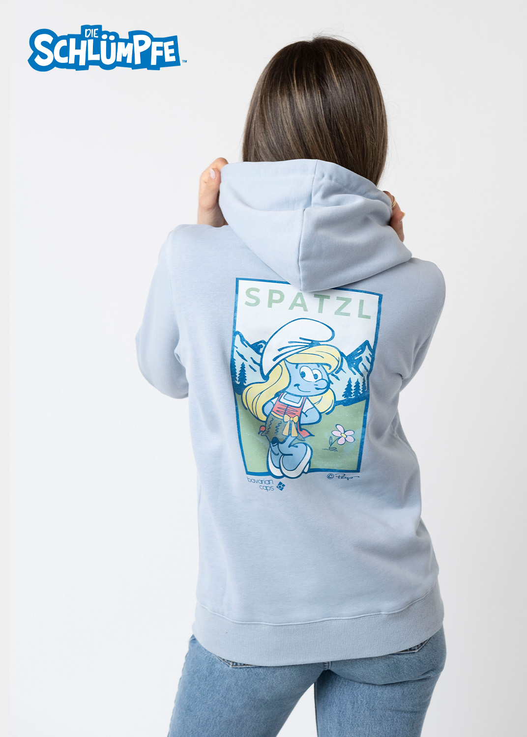 bavarian caps Hoodie "Schlumpfine" - hellblau FS17