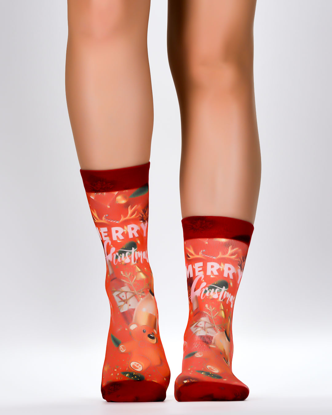 Socken wigglesteps Lady Socks Christmas Champagne Size 36-40 / Weihnachtssocken