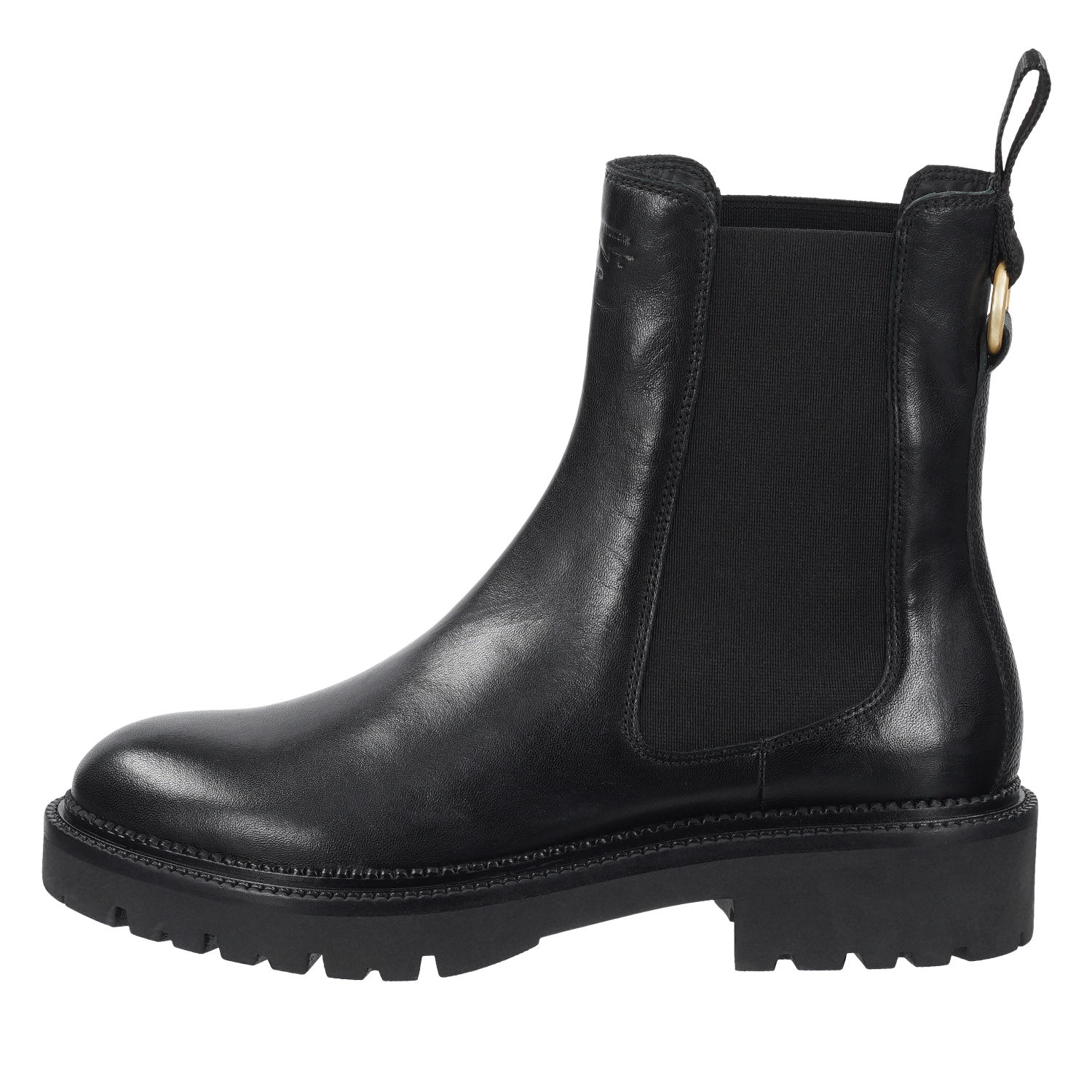 Gant Kelliin Chelsea Boot aus Leder in schwarz