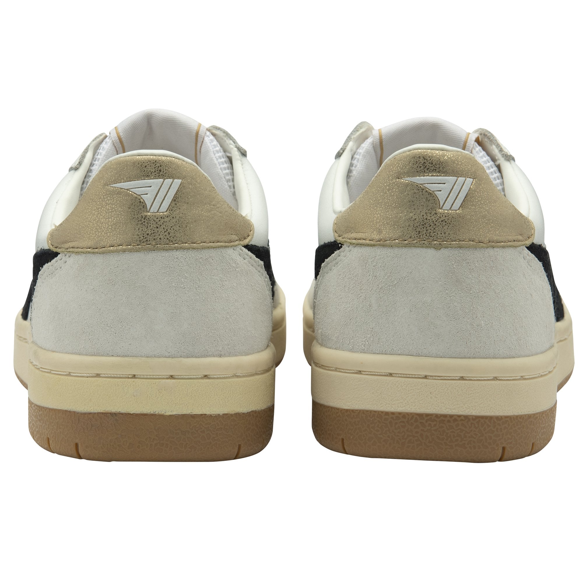 Gola Classics Women's Sneker Hawk Trainers in White/Black/Gold Gola Classics Women's Sneker Hawk Trainers in White/Black/Gold