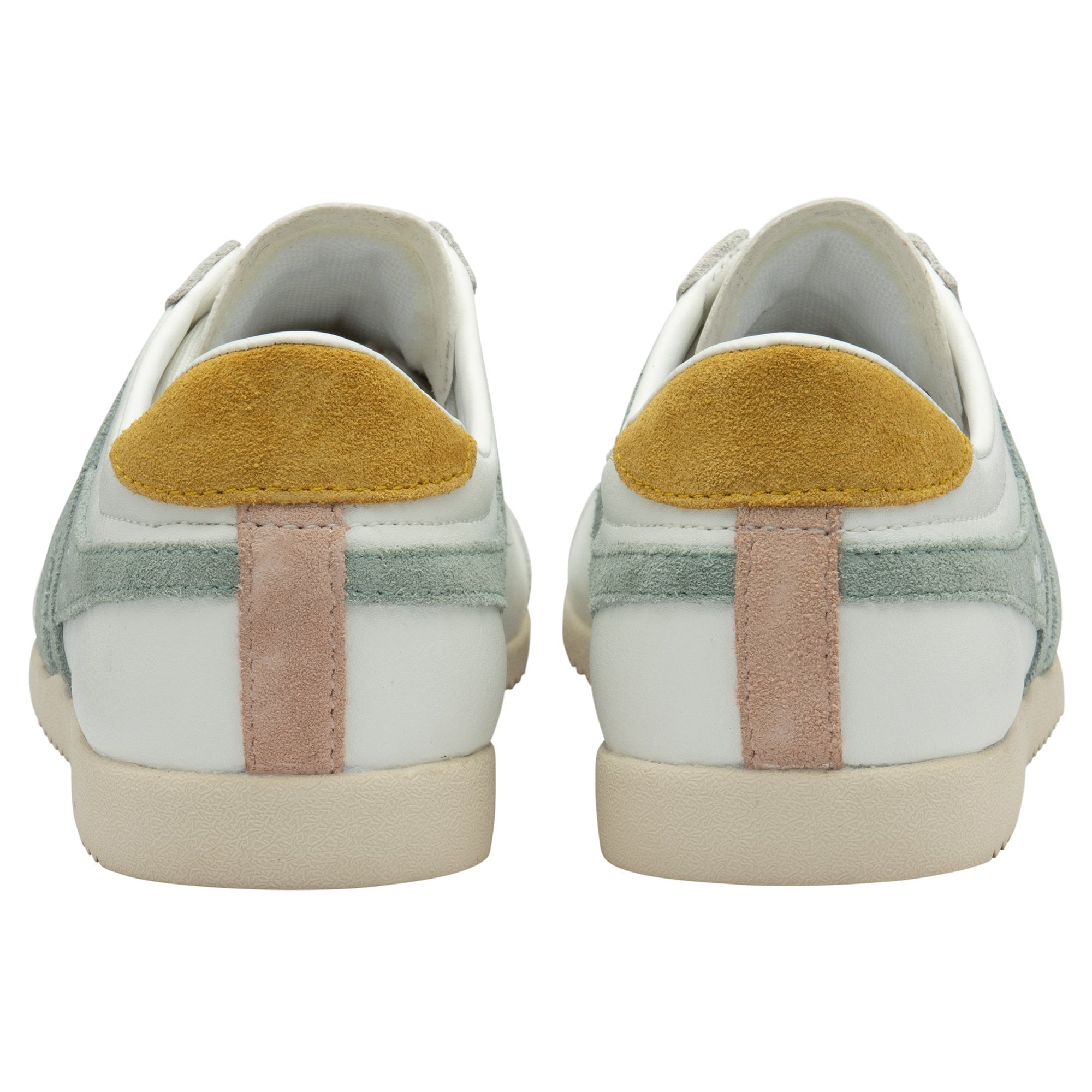Gola Classics Women's Sneaker Bullet Pure Trainers in White/Green Mist/Sun
